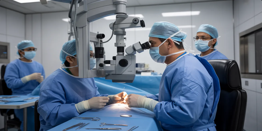 Cirurgia de catarata é procedimento seguro quando protocolos de esterilização e biossegurança são rigorosamente seguidos.